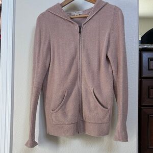 Barefoot Dreams Cozychic Lite Soft Pink Zip Up Hoodie